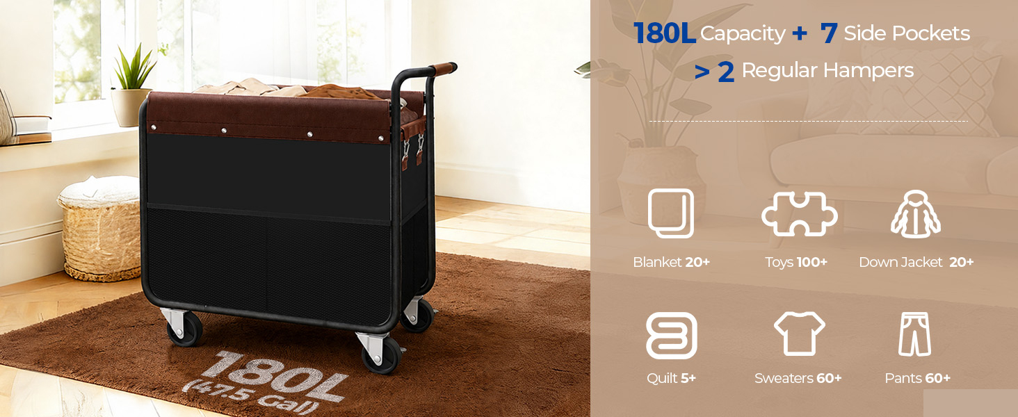 laundry hamper with wheels