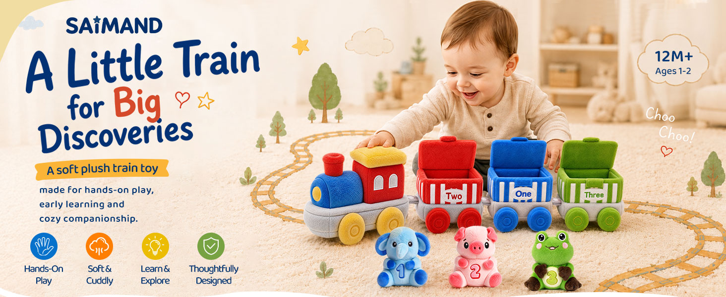 plush train set