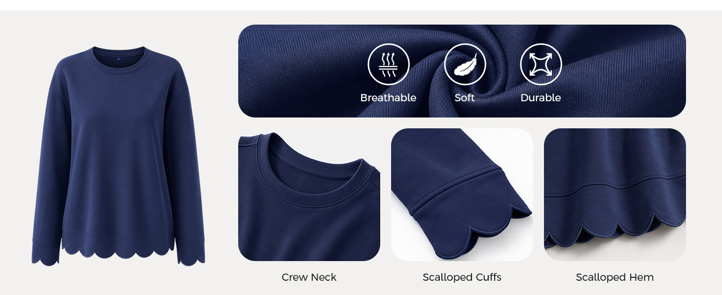 Womens Oversized Crewneck Sweatshirts