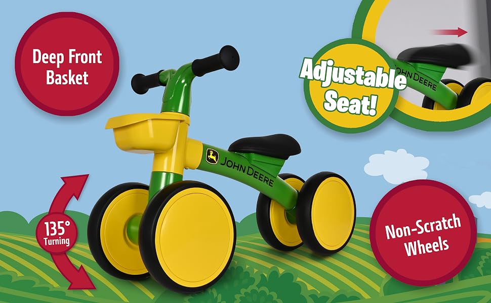 Great for Indoors and Outdoors, non scratch wheels, built for big adventures