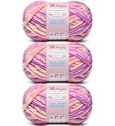 2 Pack Beige 14.1 oz/196.8 yds Chunky Chenille Yarn for Crocheting, #7 Super Bulky Baby Blanket Y...