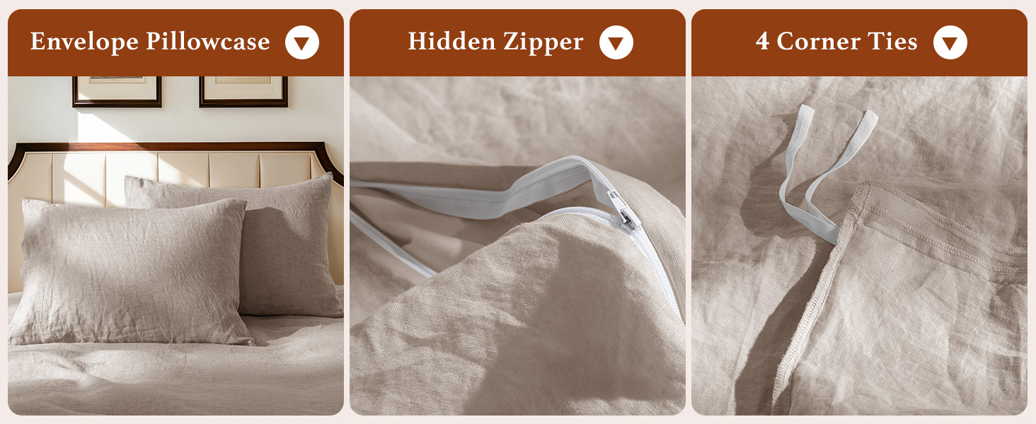 linen duvet cover set