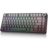 AULA F75 - 75% Mechanical Keyboard, Wireless Gaming keyboard BT5.0/2.4GHz/USB-C, Hot Swappable Cu...