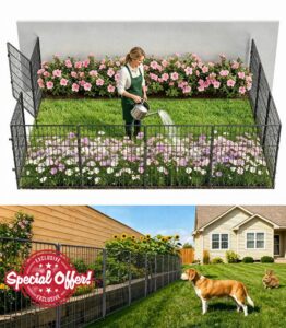 3-Layer No Dig Metal Dog Fence for Yard