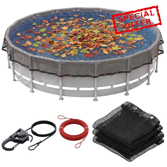 24' Round Heavy Duty Pool Leaf Net Cover