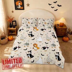 Manfei Funny Duck Kids Duvet Cover Set Queen Size