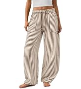 JUICICI Barrel Sweatpants Women Fall Fashion Wide Leg Pants 2026 Baggy Lounge Drawstring Sweat Pa...