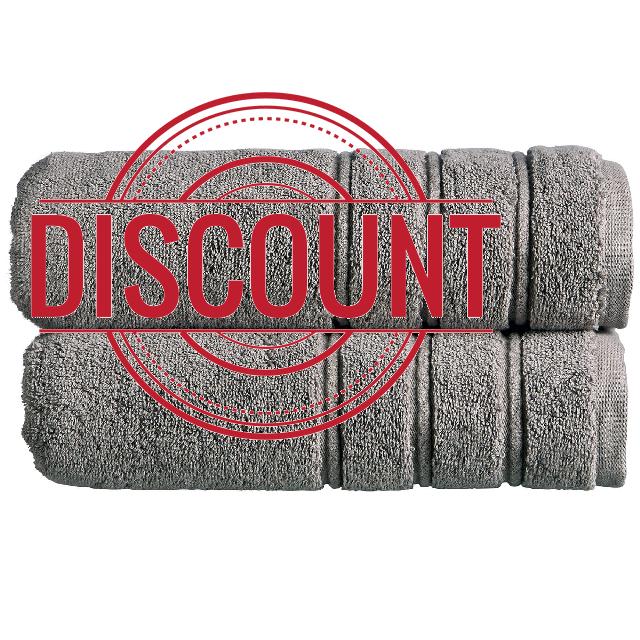 Christy Antalya Bath Towel | Set of 2 | 100% Turkish Cotton | Storm Grey