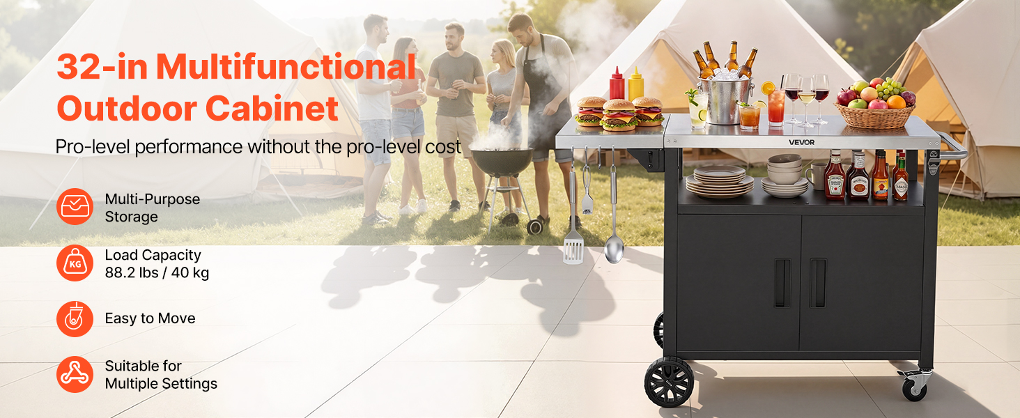 outdoor grill table