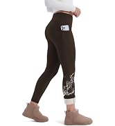 Fleece Lined Leggings Women with Pockets - Winter Thermal Warm Yoga Pants | Water Resistant High ...