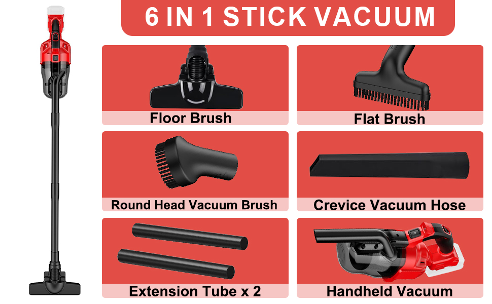6 in 1 stick vacuum
