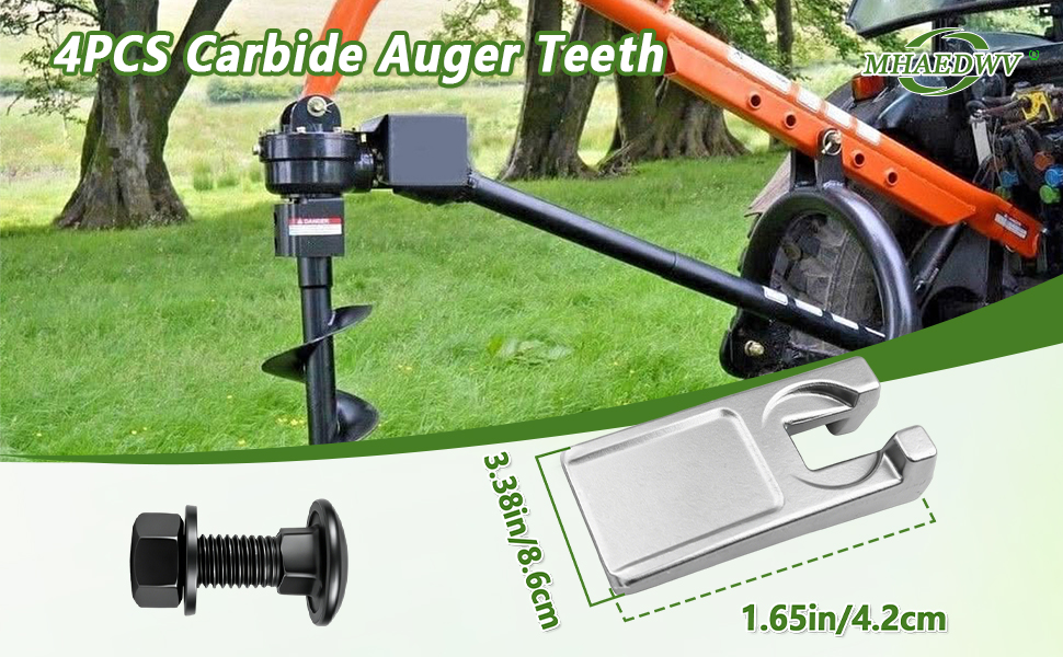 4PCS Carbide Auger Teeth