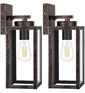 BesLowe 2-Pack Outdoor Wall Light Fixtures, Exterior Waterproof Wall Lanterns, Porch Sconces Wall...