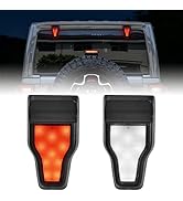 KEWISAUTO LED Rear Bumper Reflector Light for 2018-2024 Jeep Wrangler JL, 4-in-1 Brake/Turn/Rever...