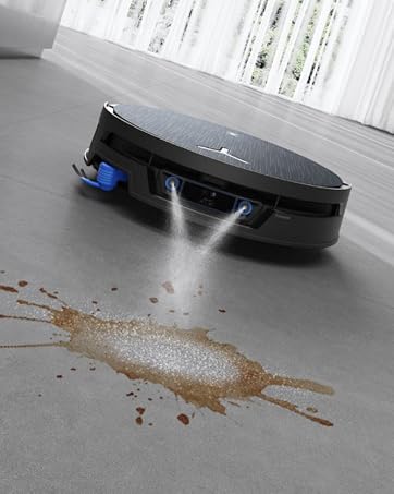 ECOVACS DEEBOT T90 MAX Plus Robot Vacuum with OZMO Roller 3.0, 40000Pa | Instant Self-cleaning Mo...