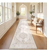 Runner Rug 2x5 Washable Rugs: Vintage Hallway Kitchen Runner Non Slip Low Pile Rug Runner Soft St...