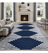 HelloTree 5x7 Modern Geometric Area Rug for Living Room | Machine Washable Stain Resistant Soft N...