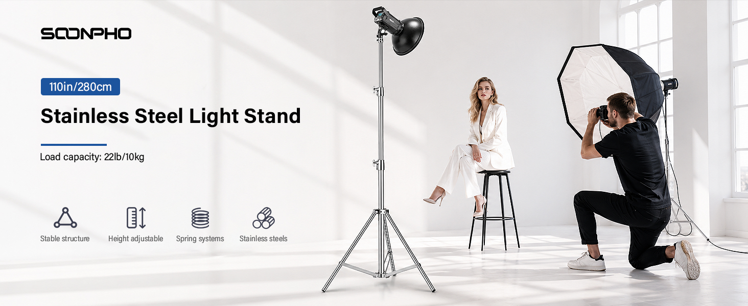 Stainless Steel Light Stand