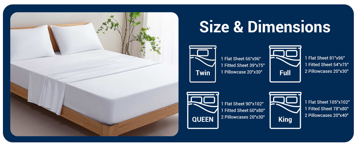 Bamboo Fiber Sheets – Fresh, Breathable, Skin-Safe & Machine Washable