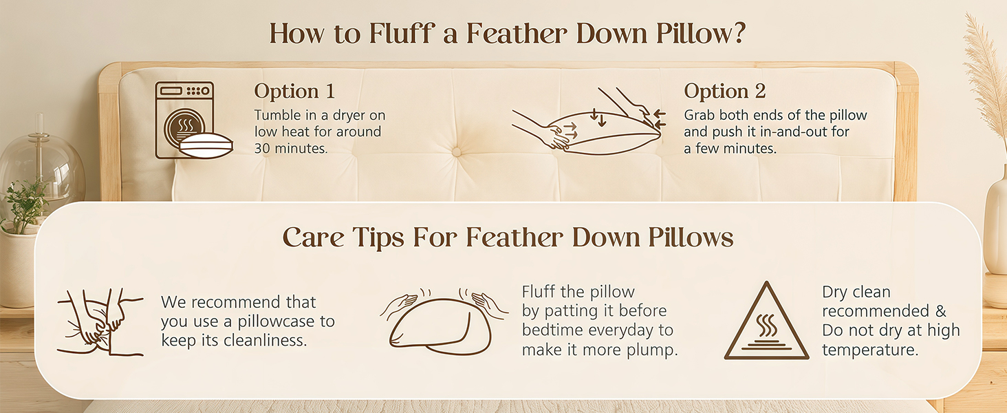 down pillows