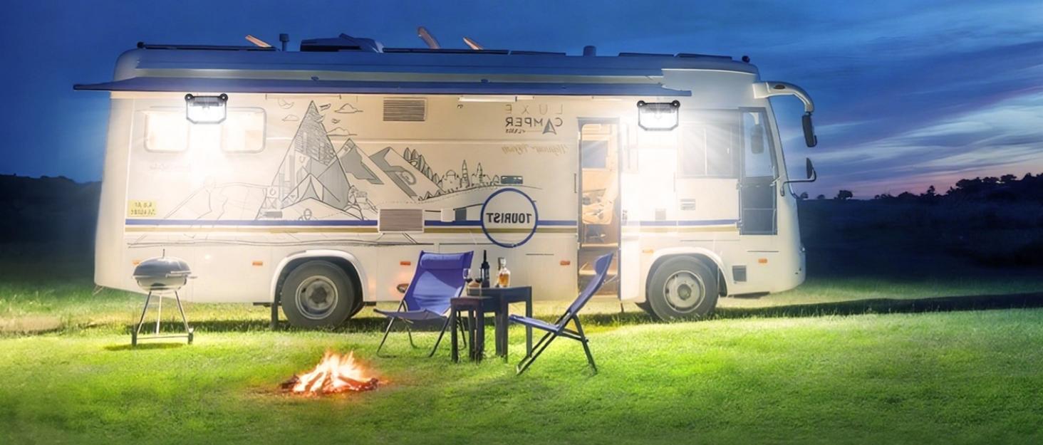 Magnetic rv solar lights