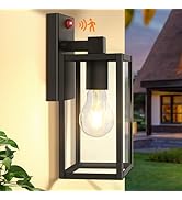 Upgraded Motion Sensor Outdoor Wall Light, 13” Dusk to Dawn Porch Light Outdoor Wall Sconce Lante...