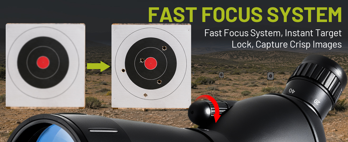 Spotting scope for bird watching, sports, concerts and mountain observation