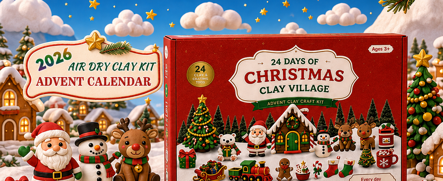 advent calendar 2026 air dry clay