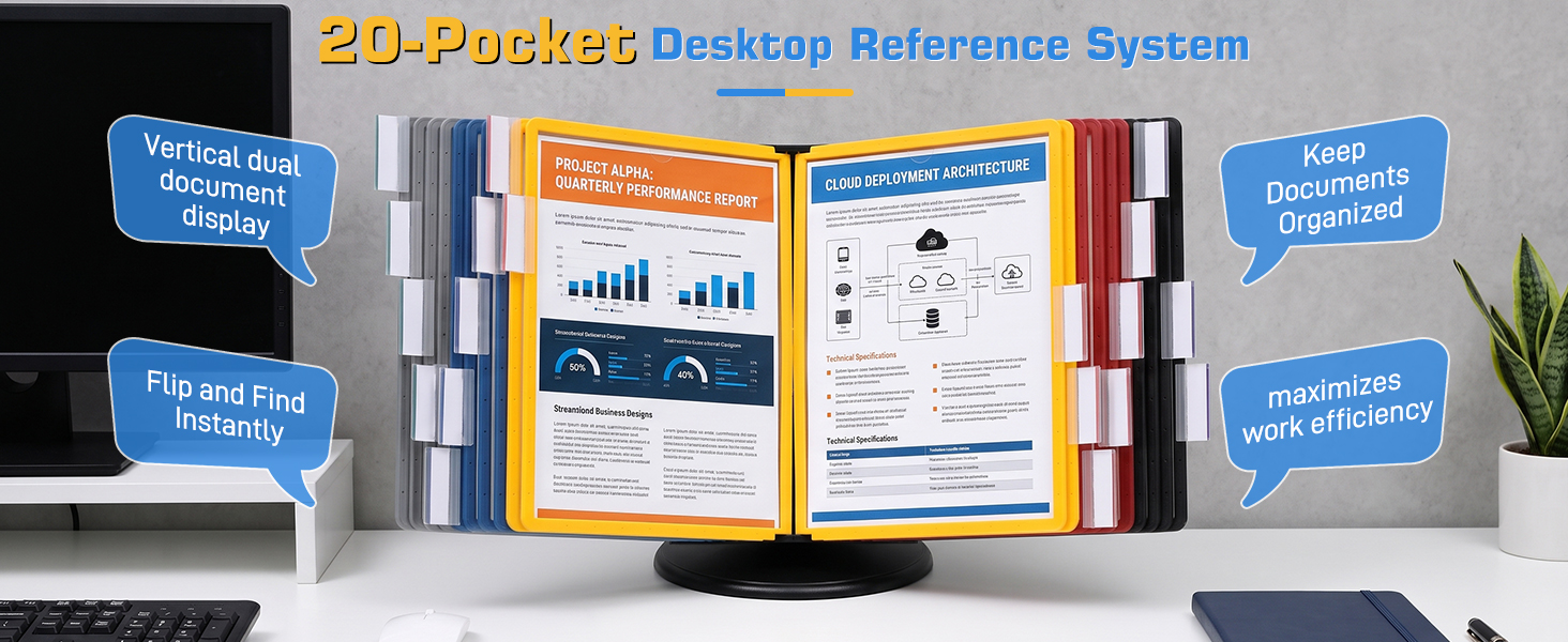 desktop document holder stand