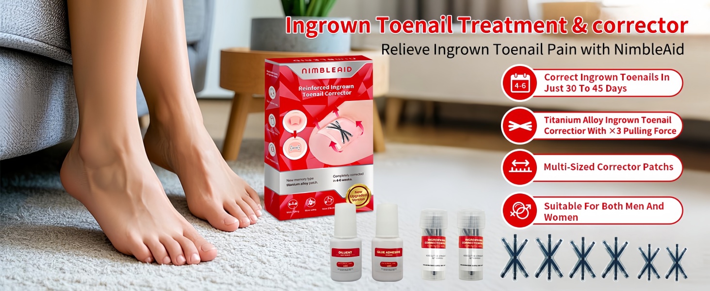 Ingrown Toenail Corrector with Upgraded 6-Angle Shape