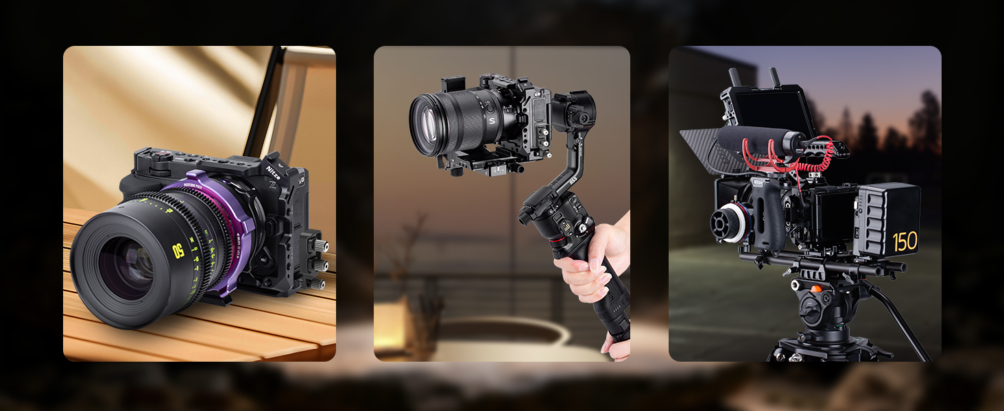 Nitze Camera Cage with built-in Arca-type quick release plate