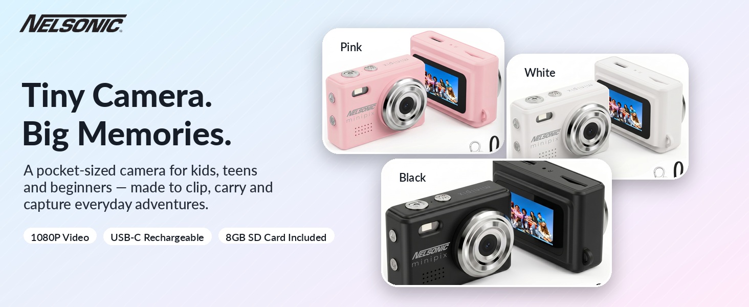 Camera mini key chain fun gift for kids tweens teens