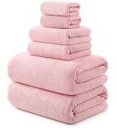REDKISS 6 Washcloths for Showering, 13x13 inch, 100% Luxury Cotton Wash Cloths Set, Super Soft an...