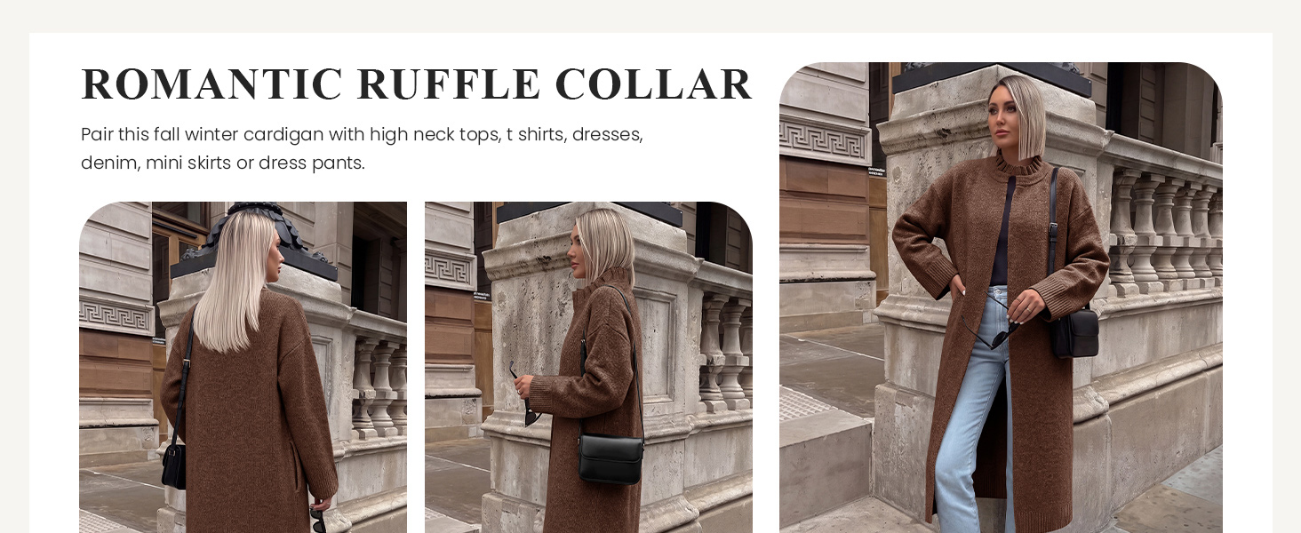 long cardigan sweater with pocket