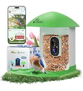 Smart Bird Feeder with Camera Solar Powered, 2.5K UHD Birdwatching Cam | with Free AI Bird Identi...