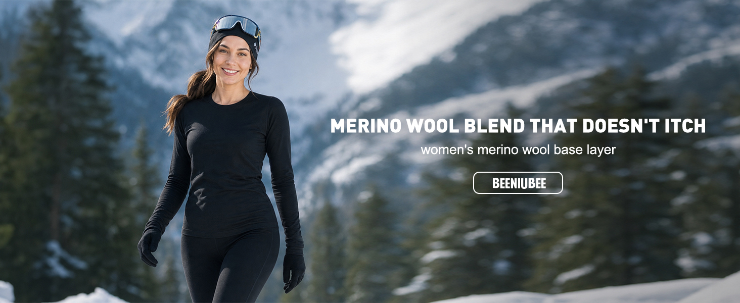 women's merino wool base layer