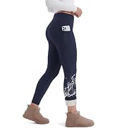 Fleece Lined Leggings Women with Pockets - Winter Thermal Water Resistant | Warm High Waisted Tum...