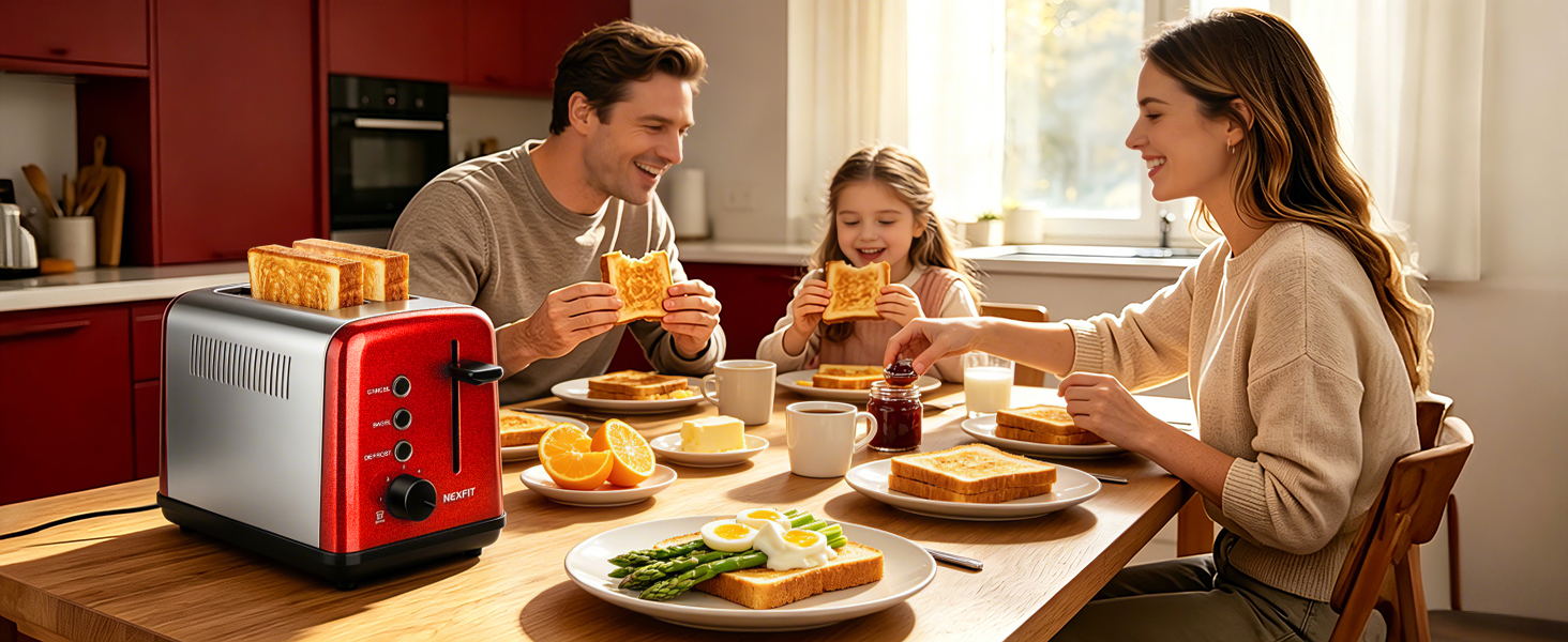2 slice red toaster