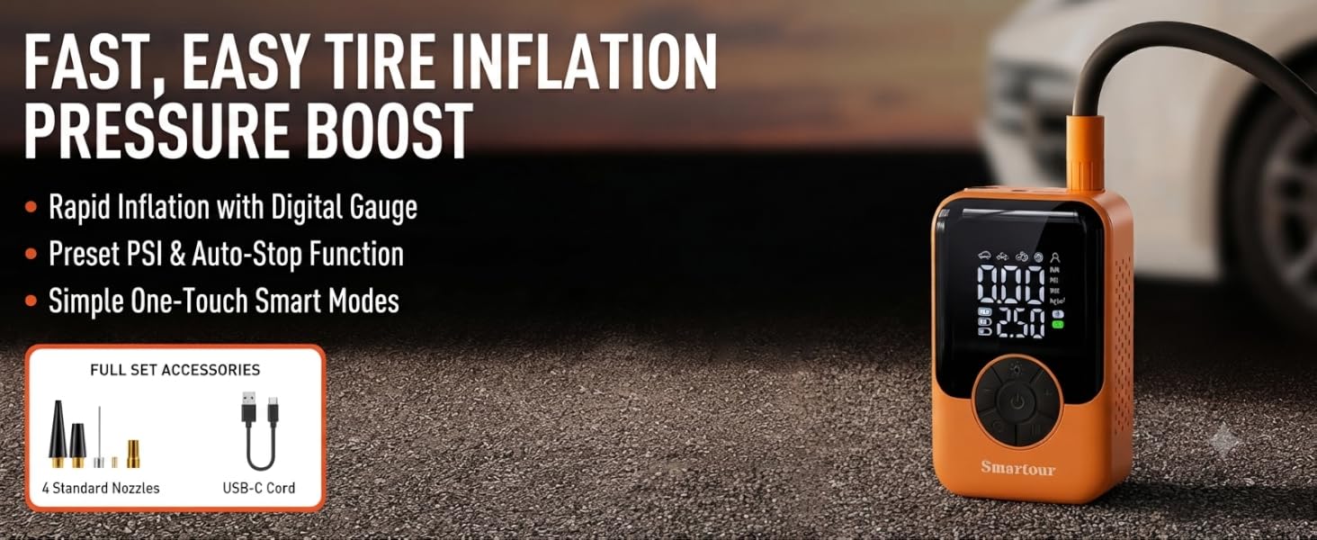 ST221 portable tire inflator