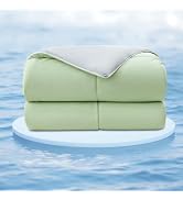 EMME Cooling Comforter Queen Size, Double-Sided Cooling Blanket for Hot Sleepers, Q-Max>0.45 Brea...