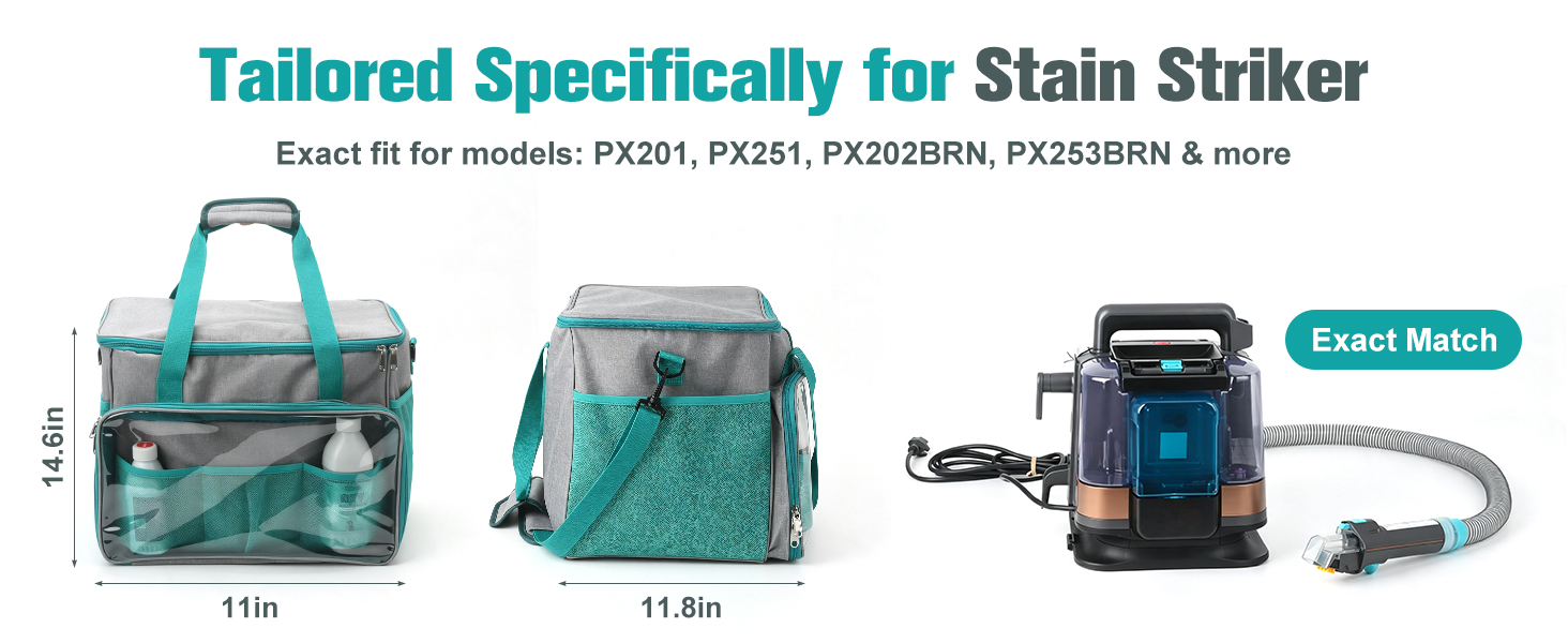Carry Bag for Shark Stain Striker Carpet Cleaner with Attachments Storage
