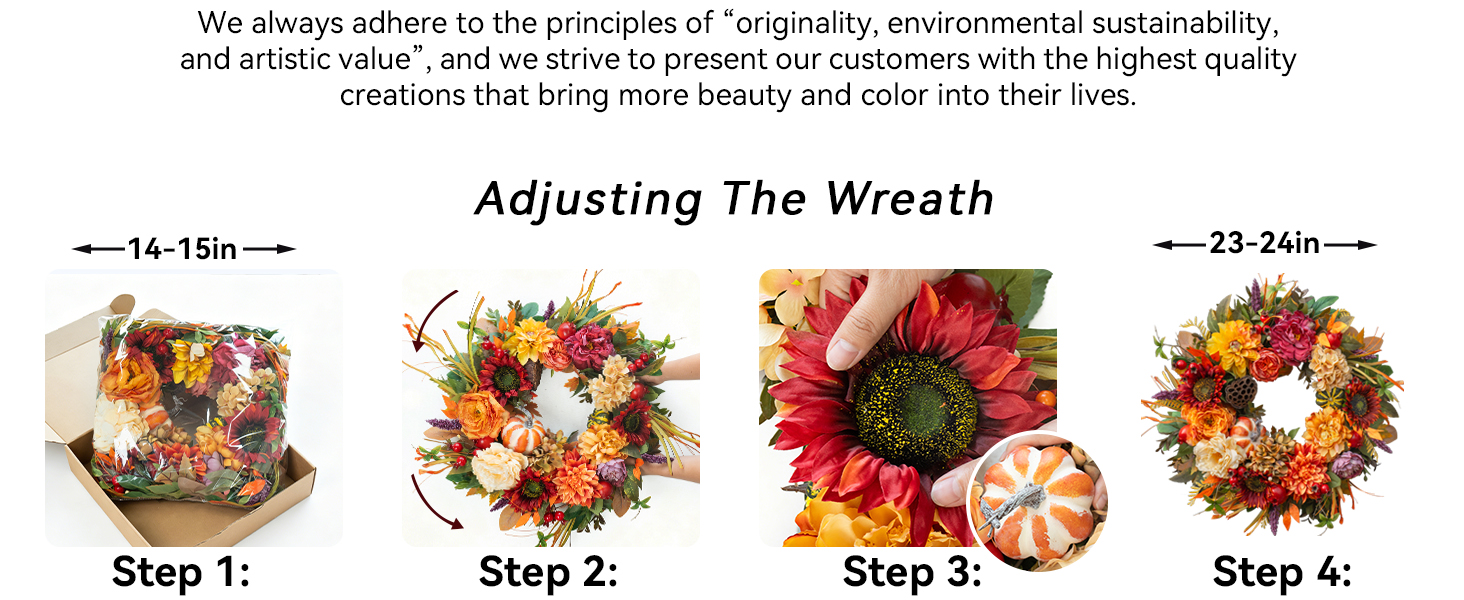 fall front door wreath