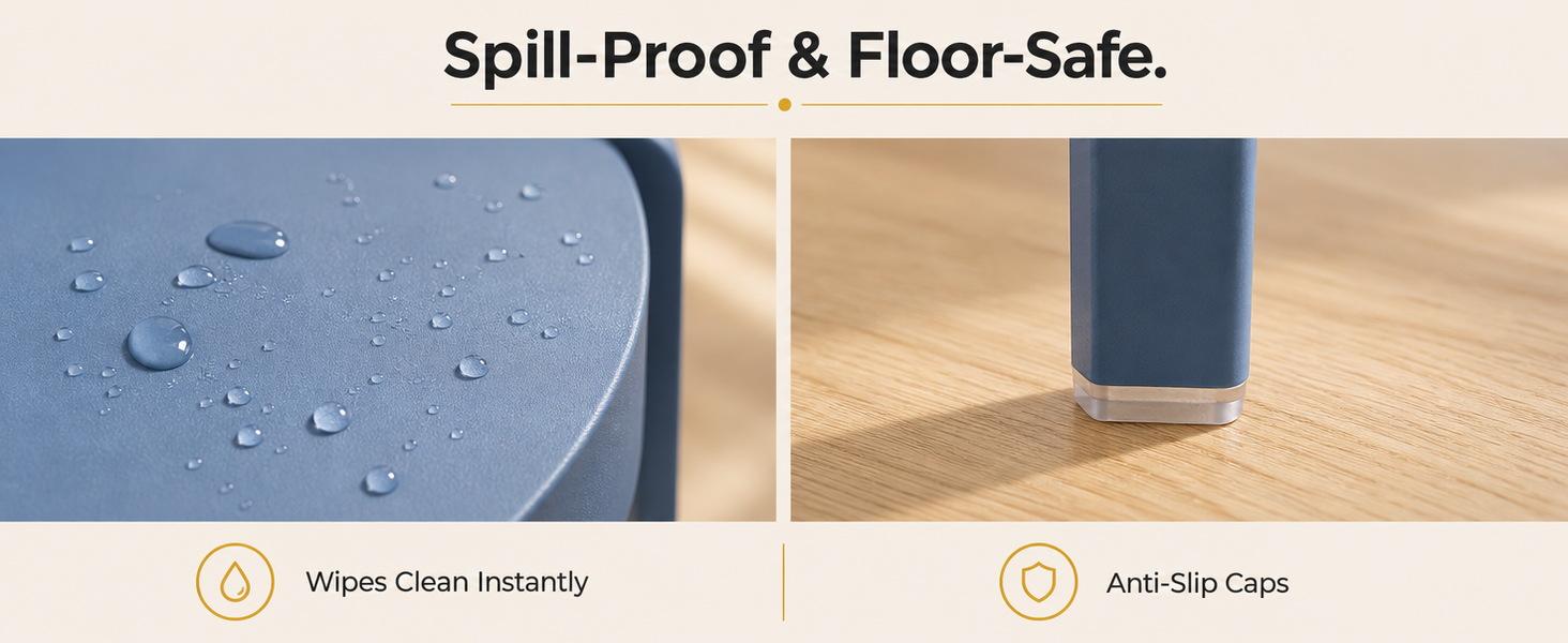 Spill-Proof & Floor-Safe