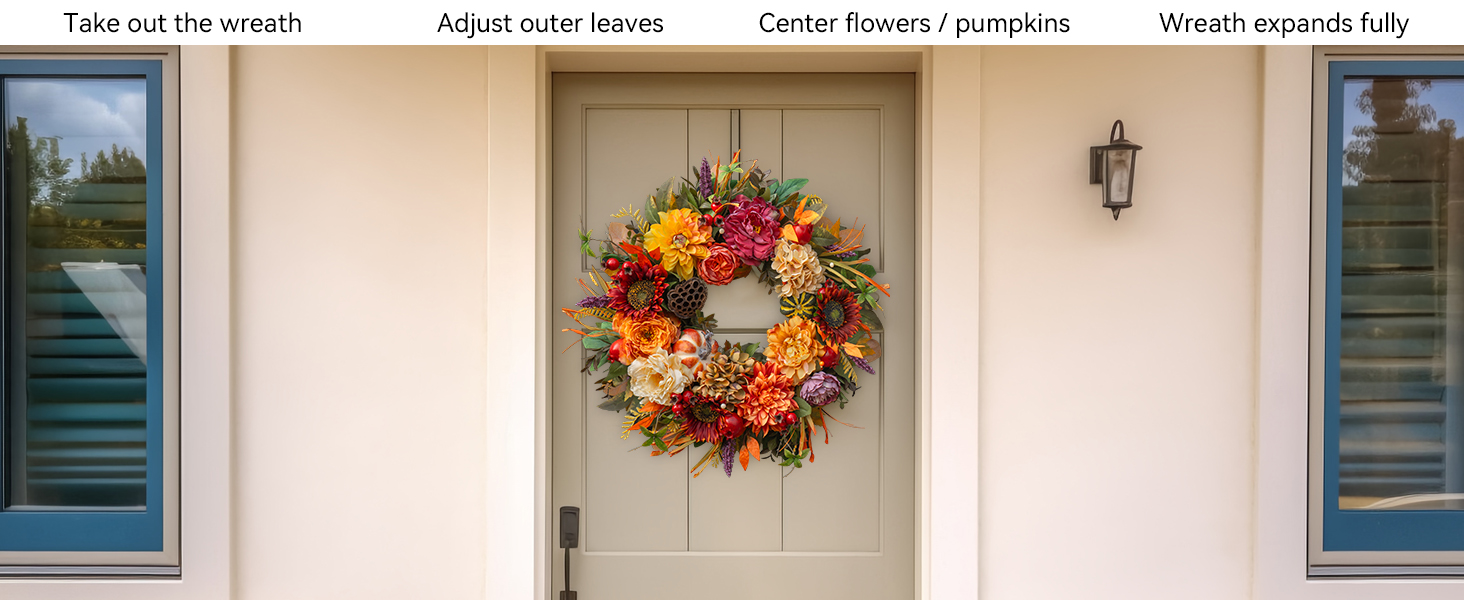 thanksgiving halloween wreaths for front door