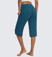 Womens 17" High Waisted Capri Leggings