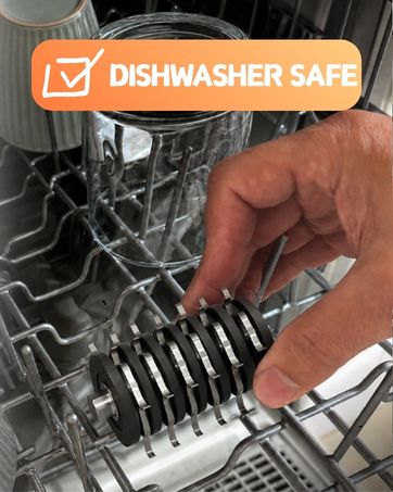 Unique Dual-Head stainless steel slat roller design – ditch dangerous wire brushes for good