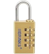 BRINKS 173-80051 Stainless Steel Resettable Combination Discus Padlock, 80Mm
