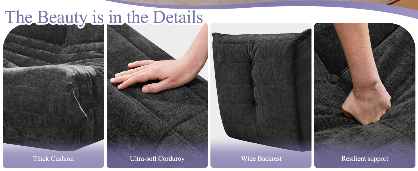 Adults BeanBag Chair Bean Bag Couch for Bedroom Living Room