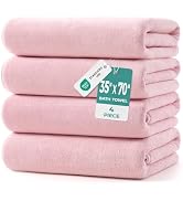 REDKISS Pack of 6 Towel Set - 2 Extra Large Bath, 2 Hand, 2 Washcloths, Ultra Soft & Highly Absor...
