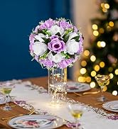 blue and white flowers for centerpieces